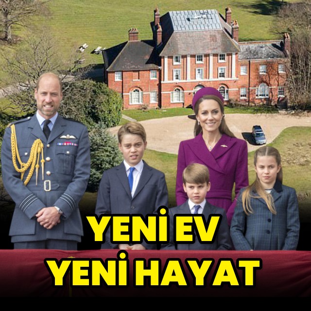 Prens William ve Prenses Kate Middleton, Windsor'a Taşındı