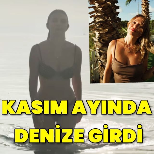 Ecem Karavus, Kasım Ayında Fethiye'de Denize Girdi