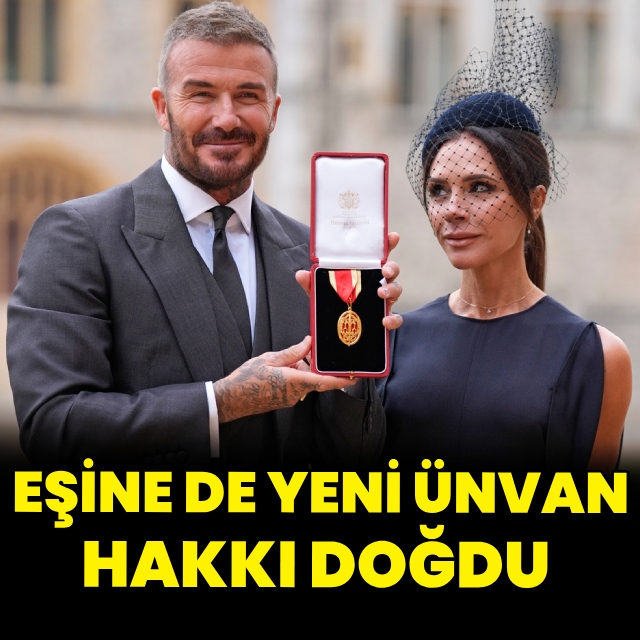 David Beckham'a Sir Ünvanı Verilmesi Victoria Beckham'ın da Unvanını Değiştirdi