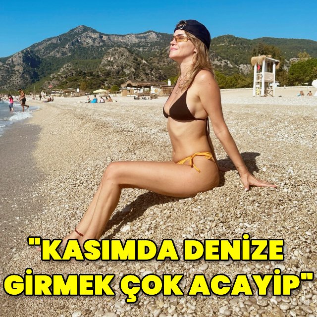 Ecem Karavus, Kasım Ayında Fethiye'de Denize Girdi