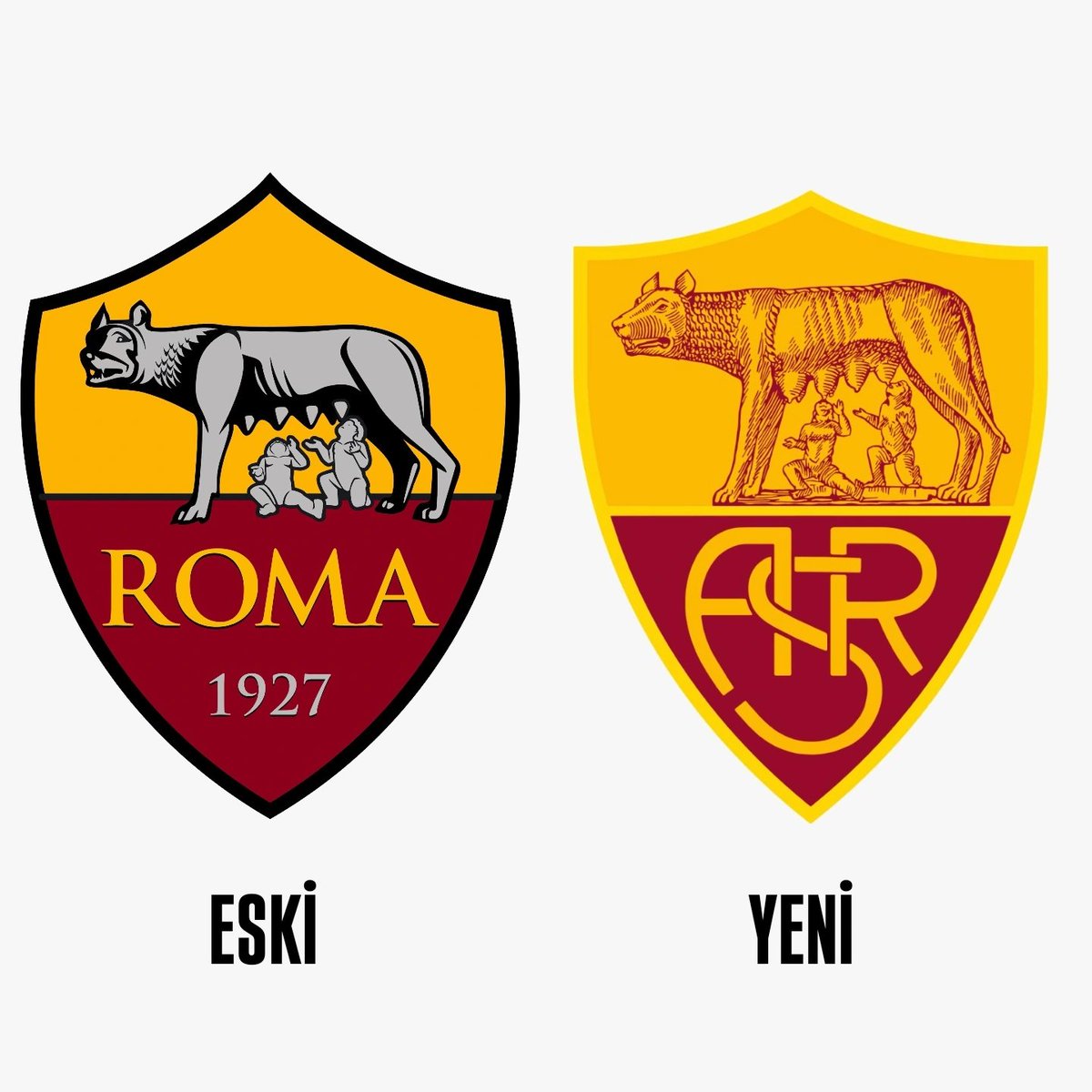 AS Roma Yeni Logosuyla Taraftarlarına Veda Etti