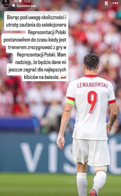 Robert Lewandowski Polonya Milli Takımı'nı Bıraktı