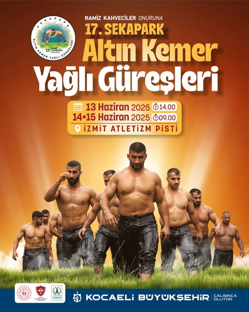 Kocaeli'de 17. Sekapark Altın Kemer Yağlı Güreşleri Heyecanı