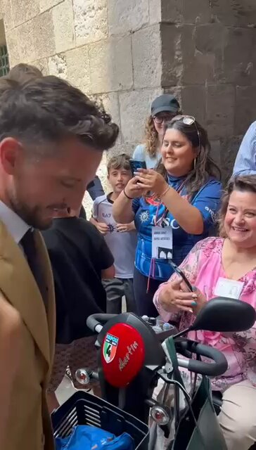 Dries Mertens Napoli'de Fahri Vatandaşlık Törenine Katıldı