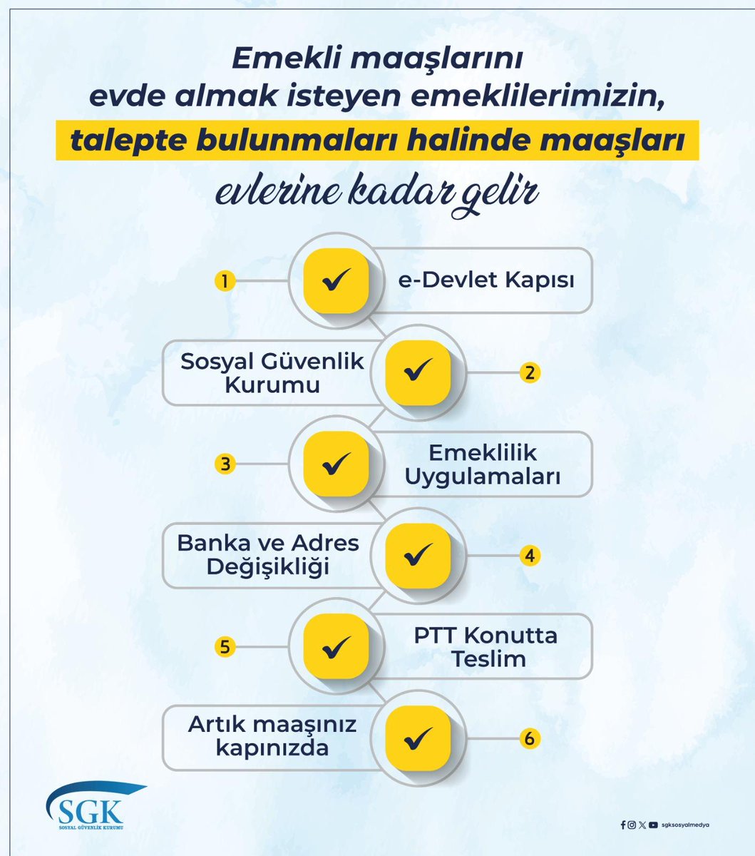 Emekli Maaşınızı Evinizden Teslim Almak Artık Daha Kolay