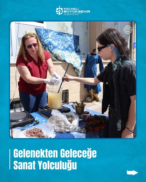 Kocaeli Büyükşehir Belediyesi KO MEK ile Doğal Boya Workshop Düzenledi