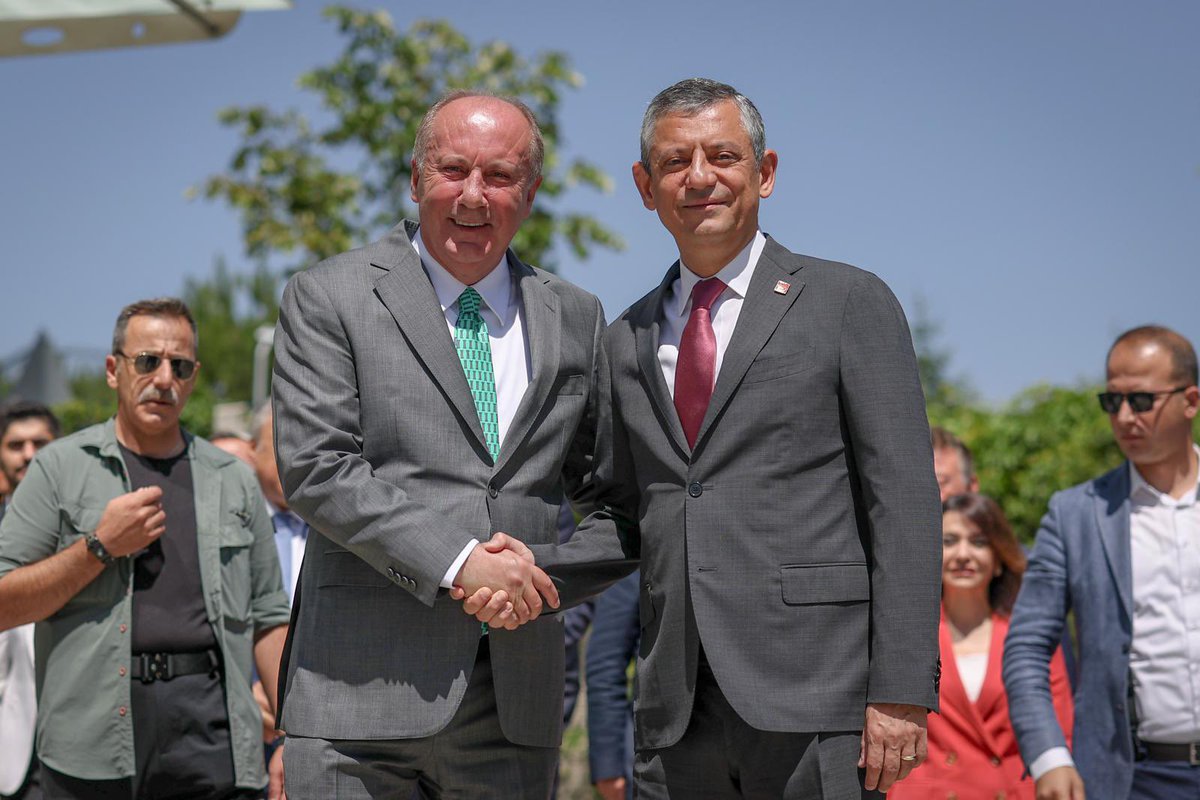 CHP Genel Başkanı Özgür Özel, Memleket Partisi Genel Başkanı Muharrem İnce ile Ortak Açıklama Yaptı