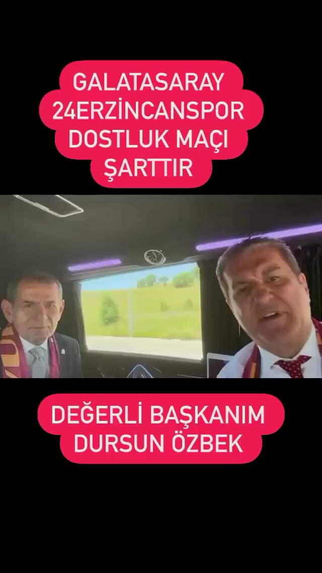 Dursun Özbek'ten Erzincan'a Dostluk Maçı Sinyali