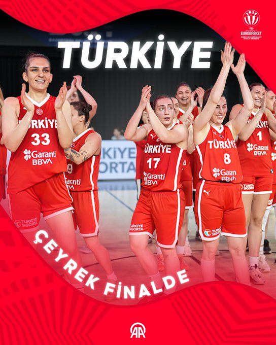 Kadın Basketbol Milli Takımı EuroBasket'te Çeyrek Finale Yükseldi