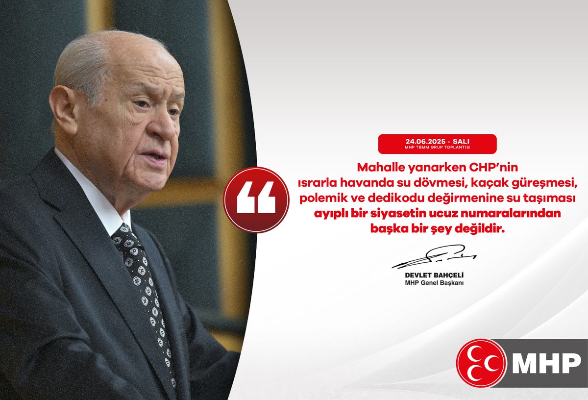 MHP'den CHP'ye Eleştiri: 