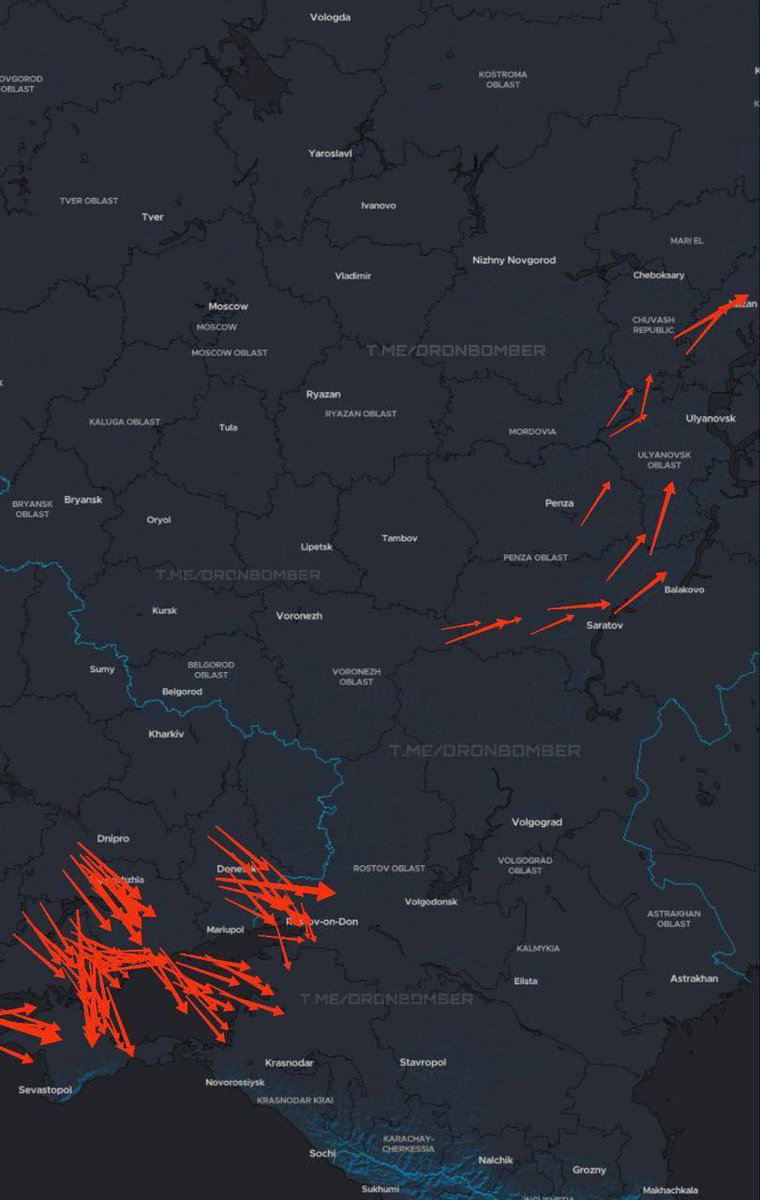Rusya'ya 100'den Fazla Ukrayna İHA Saldırısı