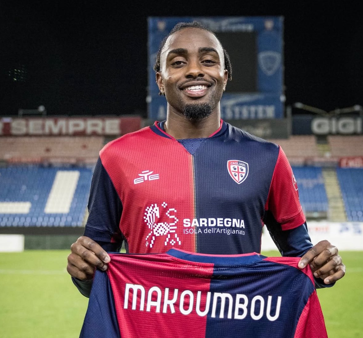 Samsunspor, Cagliari'nin Orta Saha Oyuncusu Makoumbou'yu Transfer Etmek İçin Harekete Geçti
