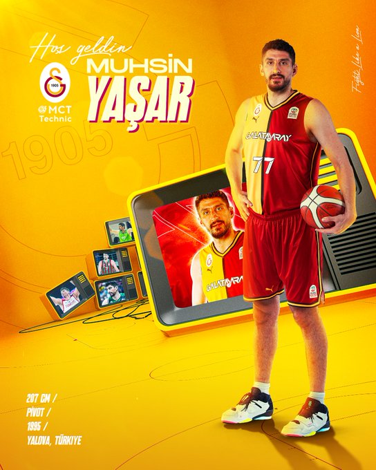 Galatasaray MCT Technic, Muhsin Yaşar'ı Kadrosuna Kattı