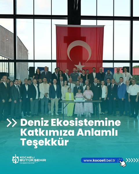 Kocaeli Büyükşehir Belediyesi Deniz Ekosistemine Katkılarından Ödüllendirildi