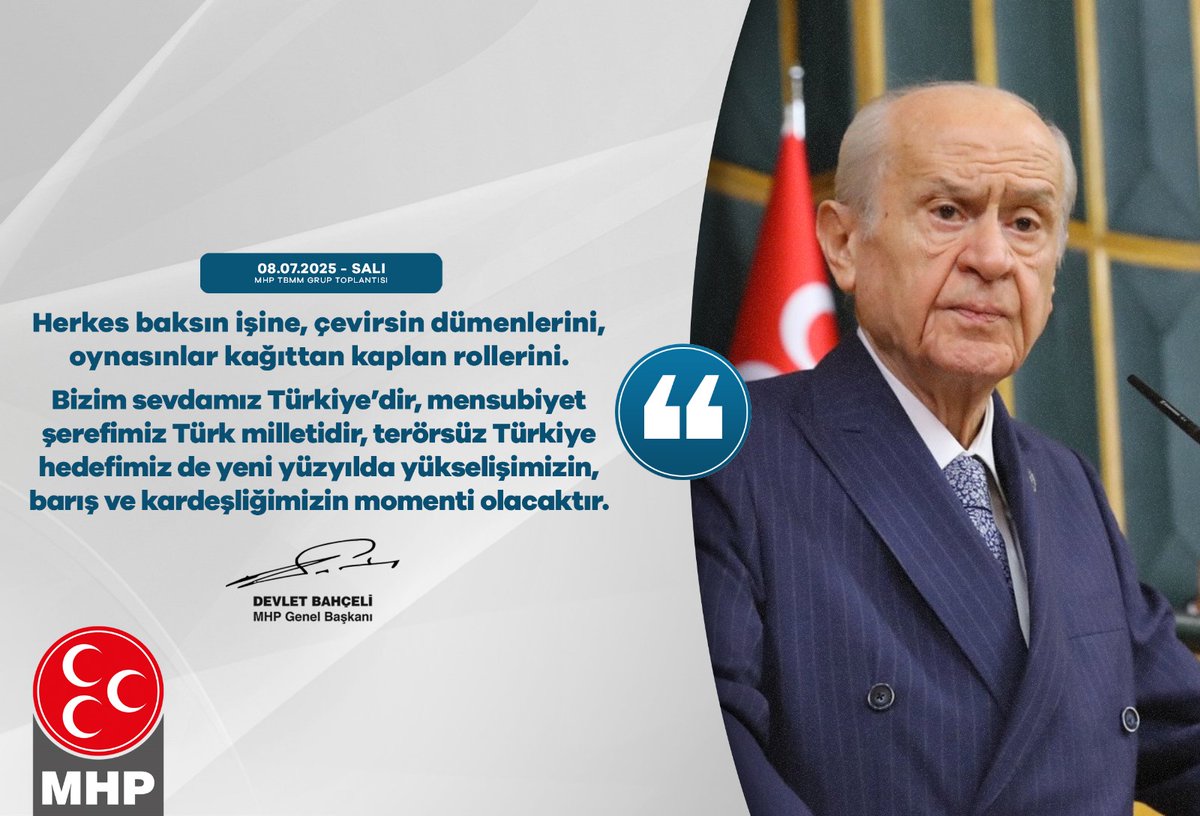 MHP'den Terörsüz Türkiye Vurgusu: Yeni Yüzyılda Yükseliş Hedefi
