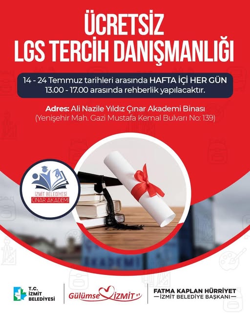 İzmit Belediyesi Gençlere LGS Tercihinde Destek Veriyor