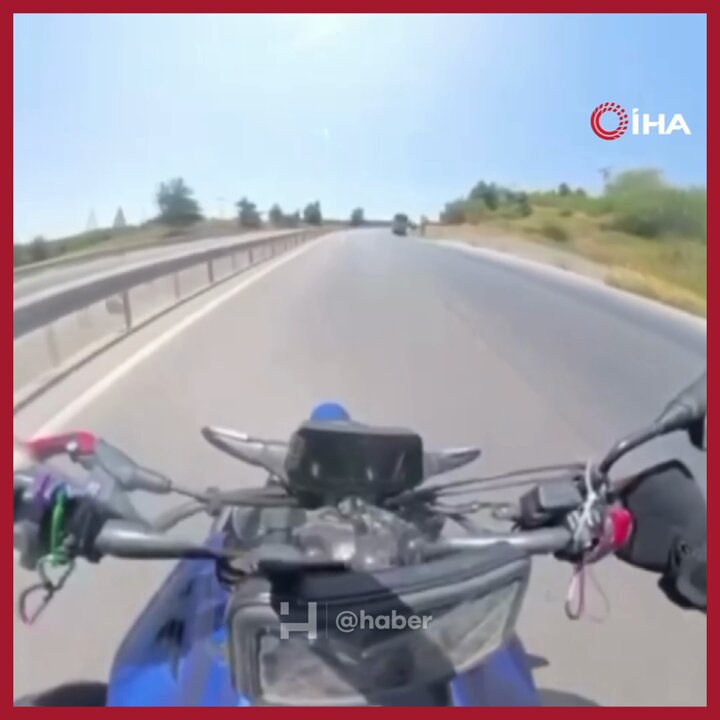 Bursa-İstanbul Karayolunda Motosikletli Son Anda Ölümden Döndü