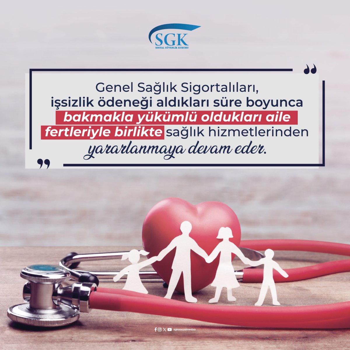 SGK Sosyal Güvenlikte İşsizlik Ödeneği Alanlara Müjde: Sağlık Hizmetleri Kesintisiz Devam Ediyor