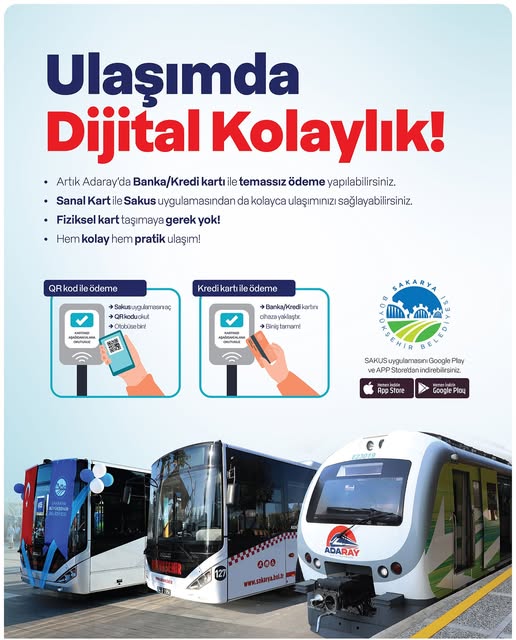 Sakarya'da Ulaşım Cebinize Geldi: SAKUS Uygulaması ile Kart ve Sıra Bekleme Dönemi Sona Erdi