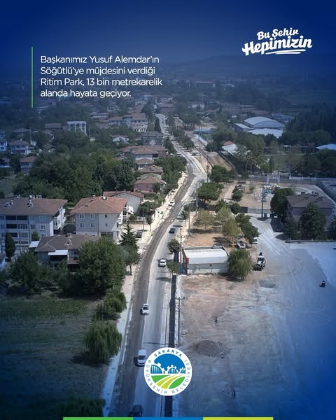 Söğütlü'de Yeni Ritim Park Çalışmaları Başladı