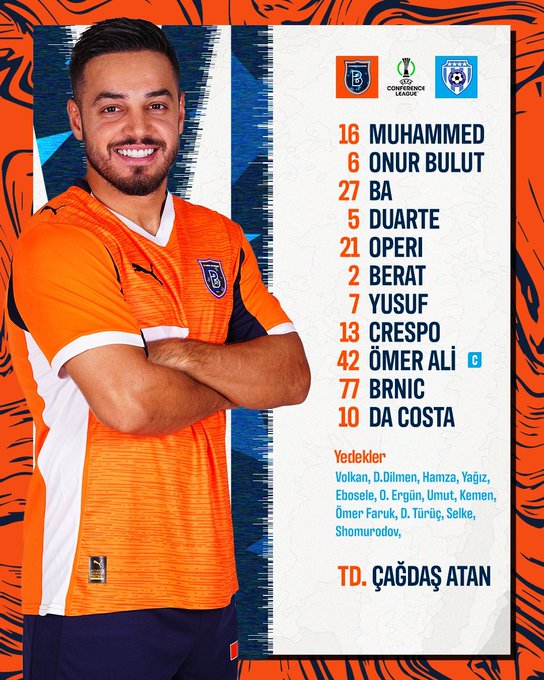 Başakşehir, Cherno More Maçında İlk 11'i Açıklandı