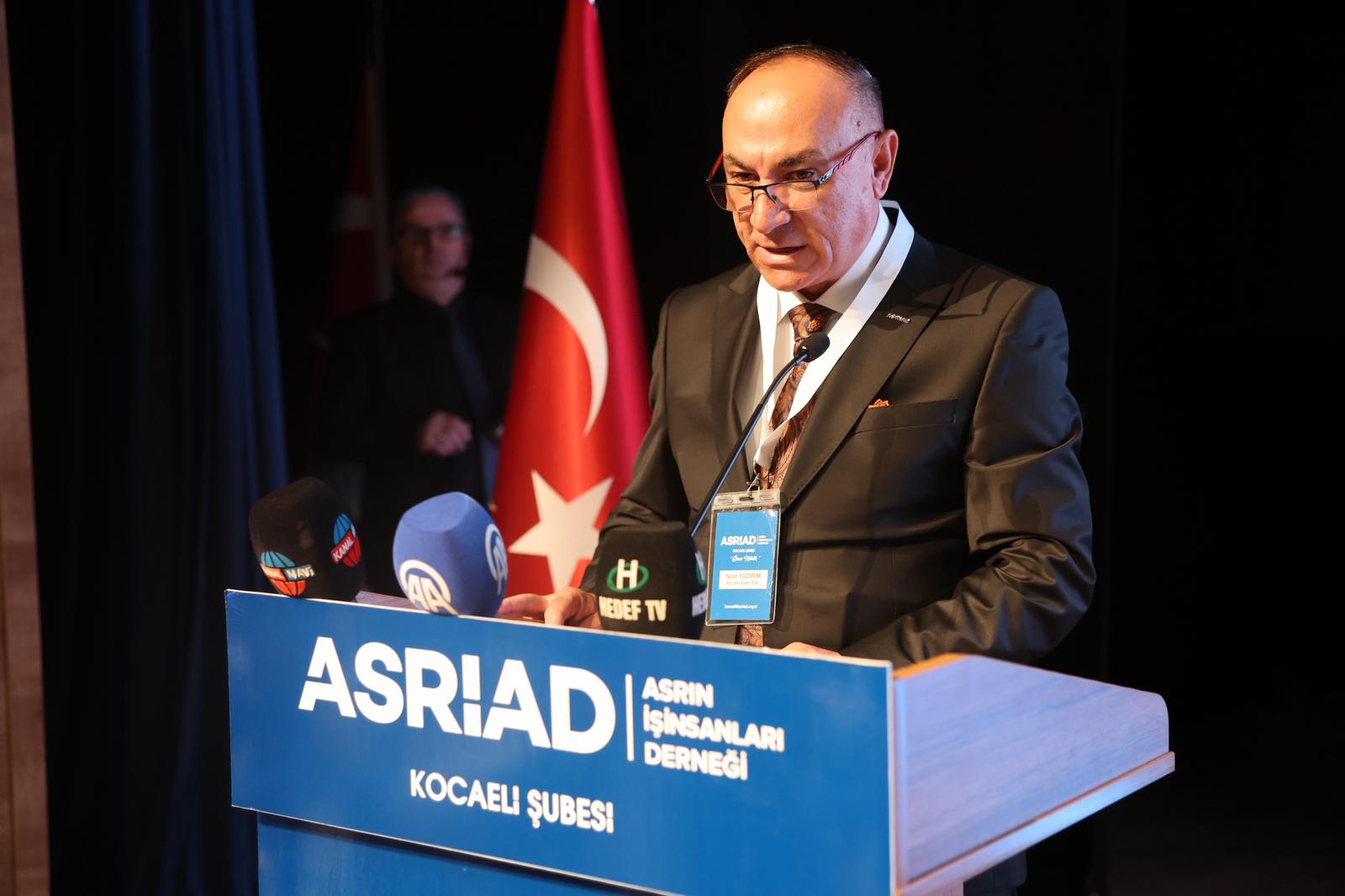 ASRİAD Kocaeli Kongresi Gerçekleşti Nihat Yıldırım Oybirliğiyle Şube Başkanı Seçildi